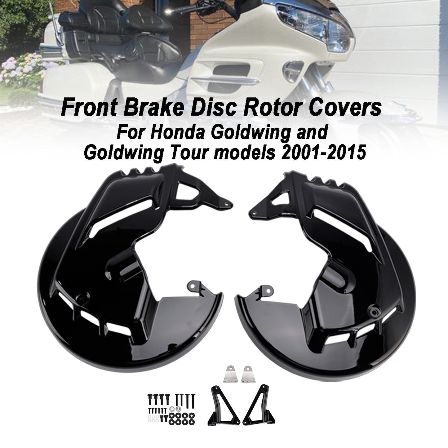 Front Brake Disc Rotor Covers For Honda Goldwing GL1800 F6B 01-15