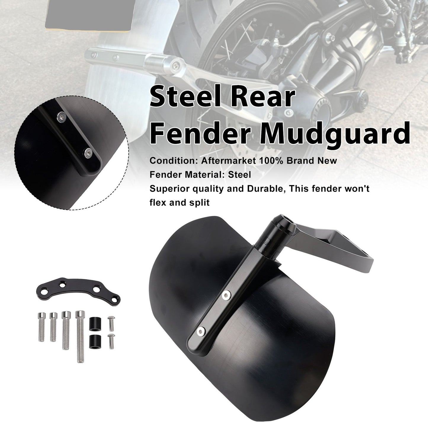 2014-2023 For BMW R nineT Steel Rear Fender Mudguard