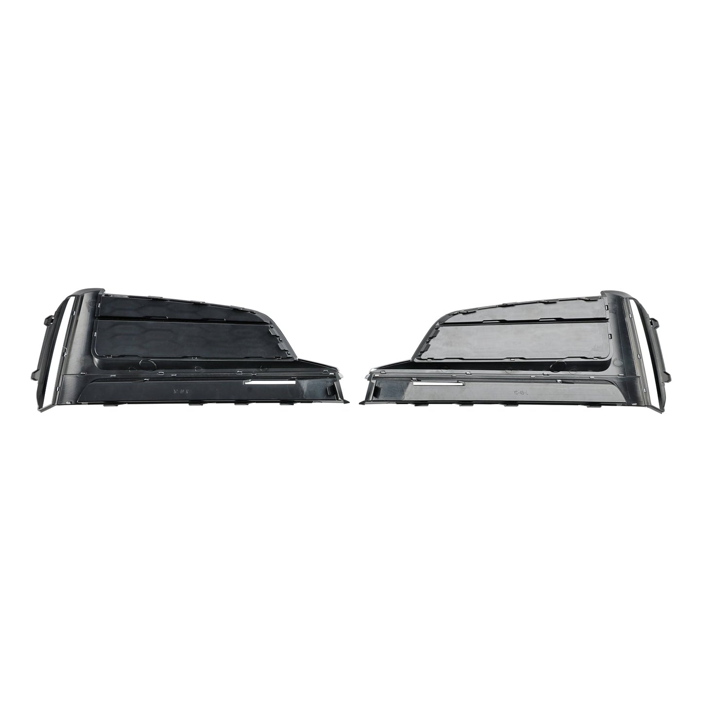 2PCS Front Bumper Fog Light Grille Cover Trim Fit Audi S5 A5 S-Line 2018-2019