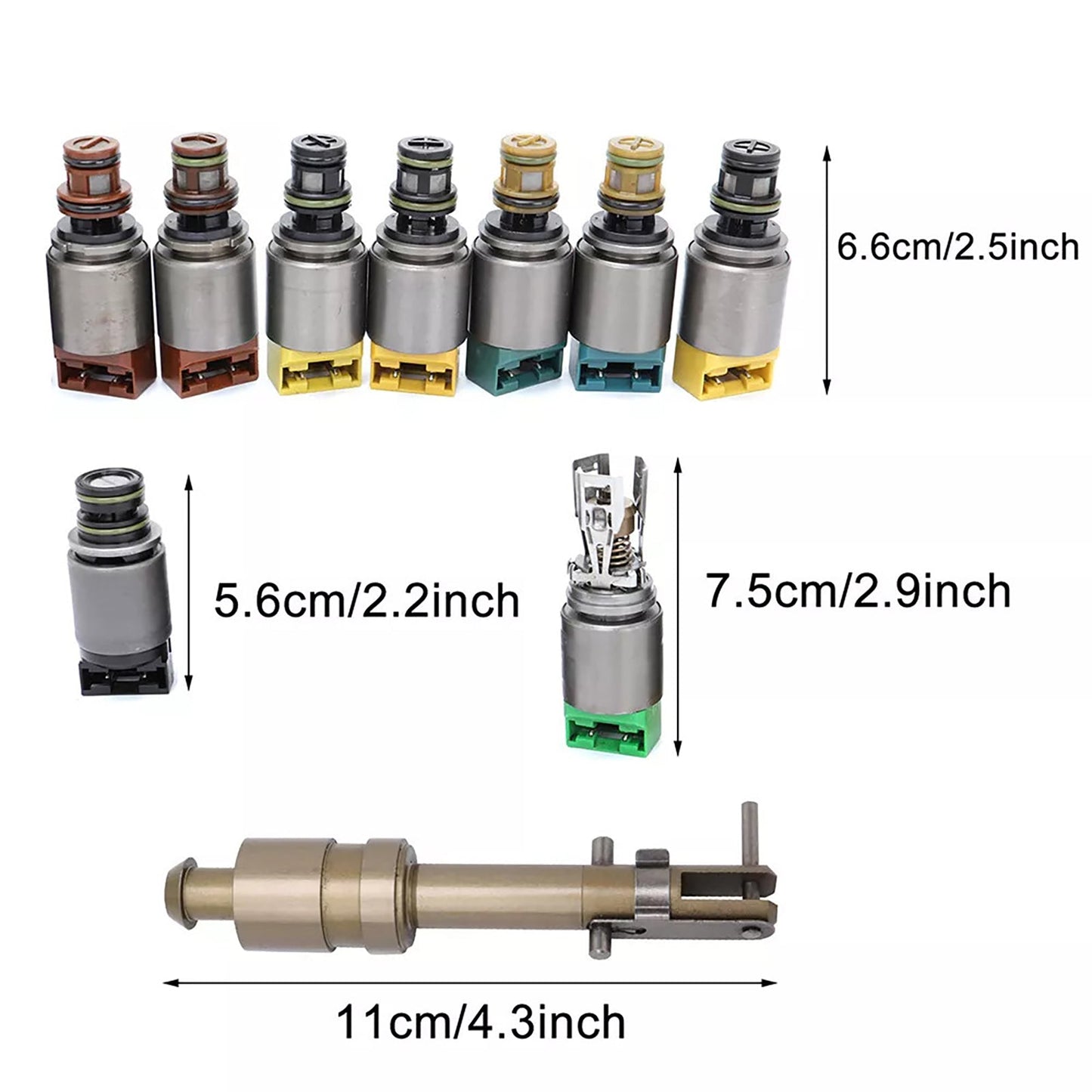 2008 BMW 535xi 3.0 L6 E60 6HP28 Transmission Valve Body Repair Solenoid Kit 1068298047