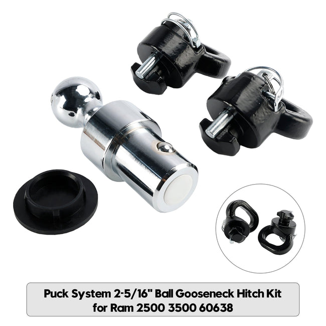 Puck System 2-5/16" Ball Gooseneck Hitch Kit Fit for Ram 2500 3500 60638