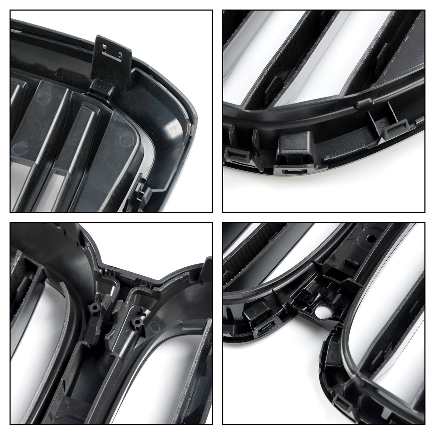 Gloss Black Front Bumper Grille For 2024 2025+ BMW G05 LCI X5 Single Line W/LED