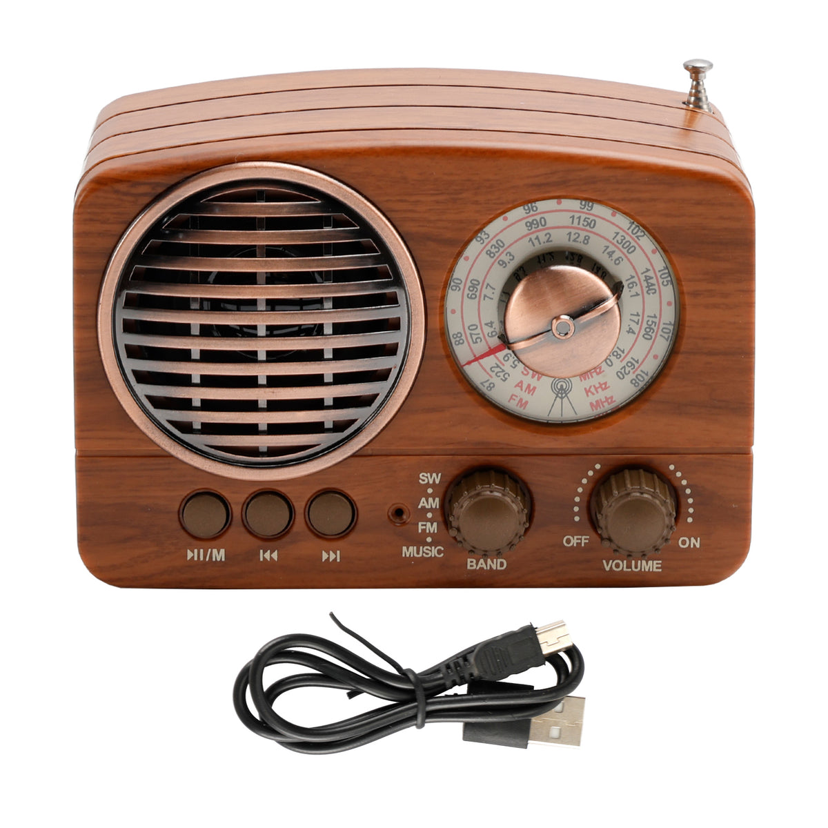 Retro-Style Decorative Radio Mini Portable Music Player Bluetooth Speaker Radio