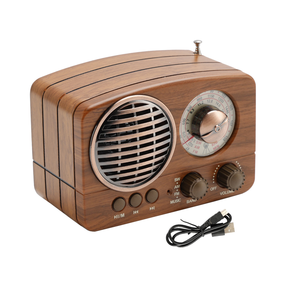 Retro-Style Decorative Radio Mini Portable Music Player Bluetooth Speaker Radio