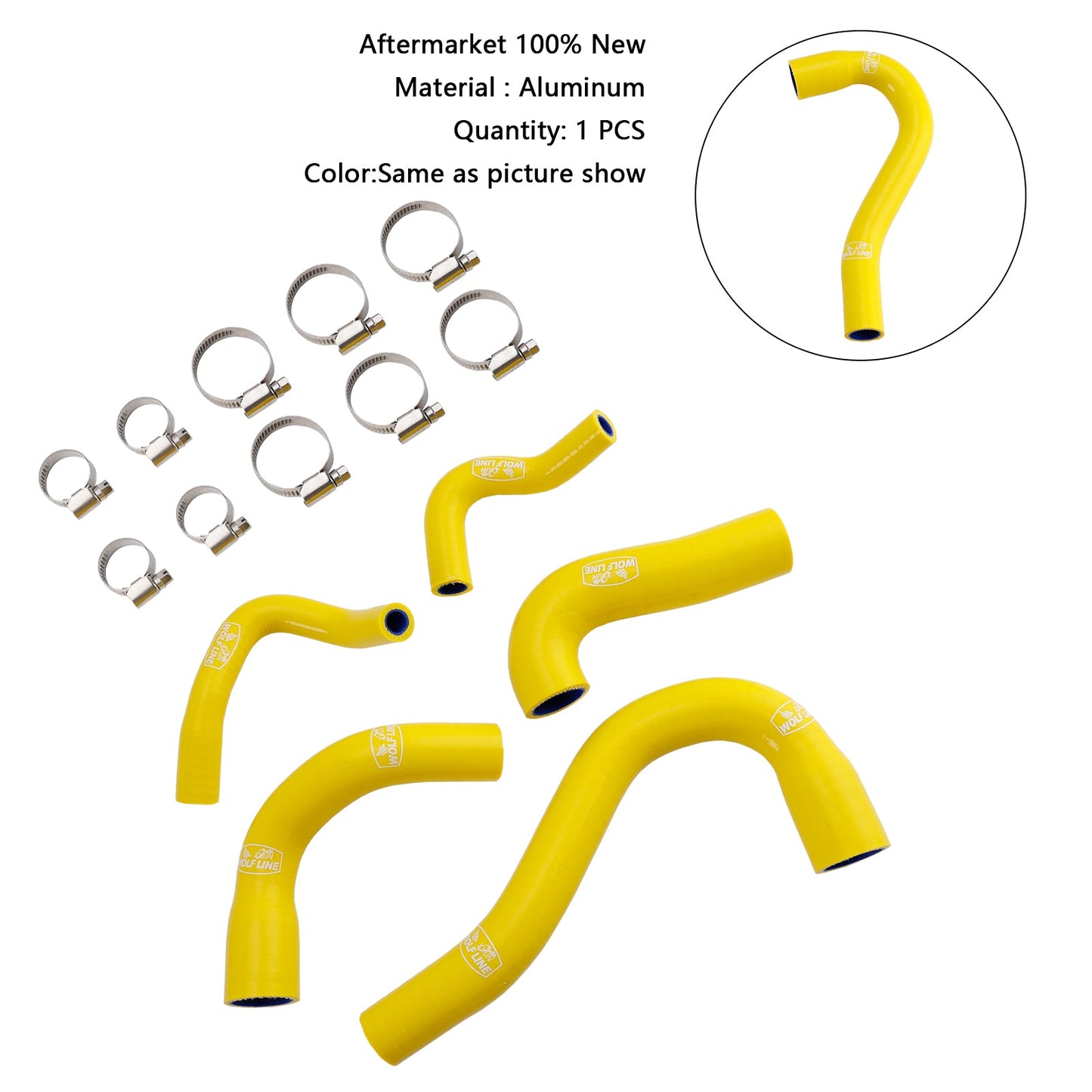 Yamaha MT-09 XSR900 Tracer 9/GT all years Silicone Radiator coolant Hose