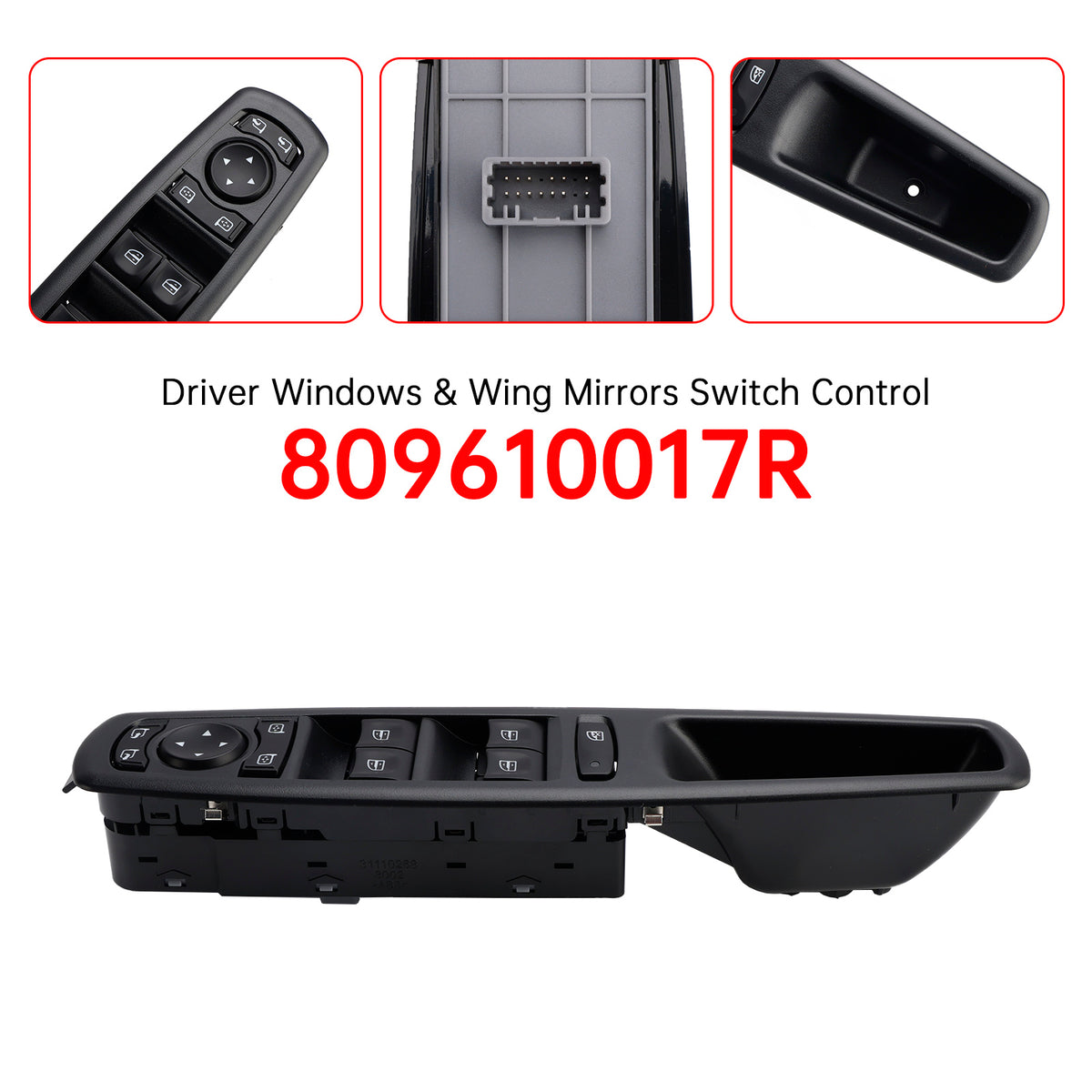 Driver Windows & Wing Mirrors Switch Control 809610017R for Renault Scenic 09-22