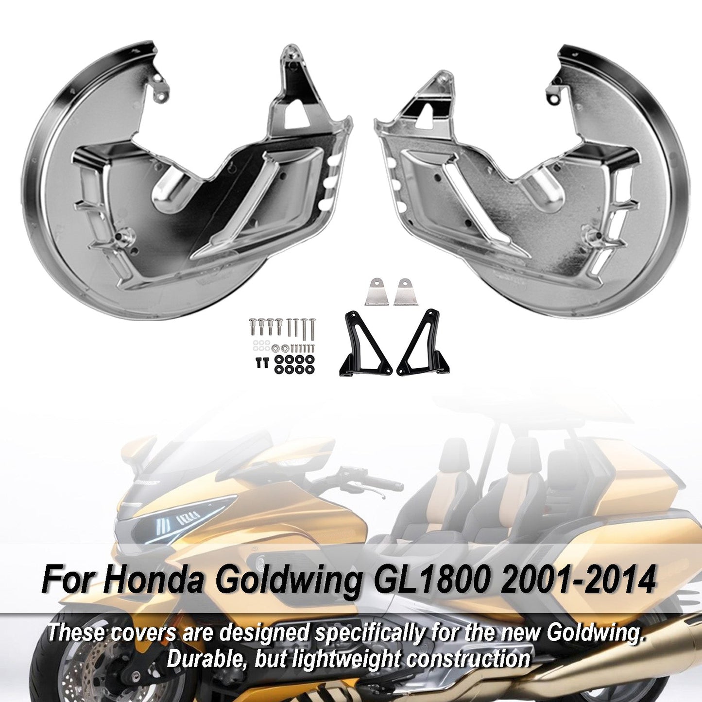 2001-2015 For Honda Goldwing and Goldwing Tour models Front Brake Disc Rotor Covers
