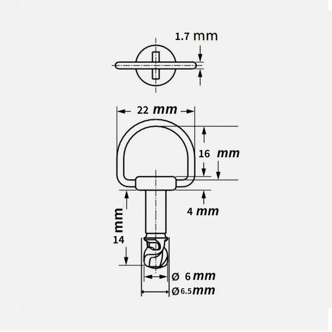 10x Fairing Panel Quick Release Fastener Bolt Quarter Turn Fasteners Bolts 14mm
