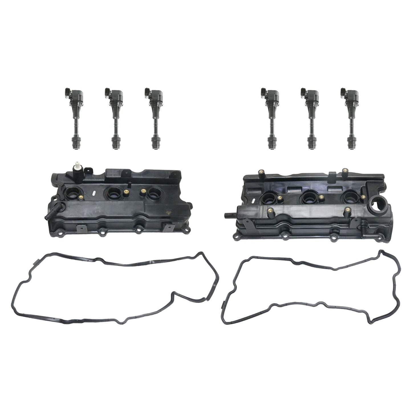 2002-2006 Nissan Altima V6 3.5L Ignition Kit Engine Valve Covers Gaskets+Ignition Coil UF-349 132648J102