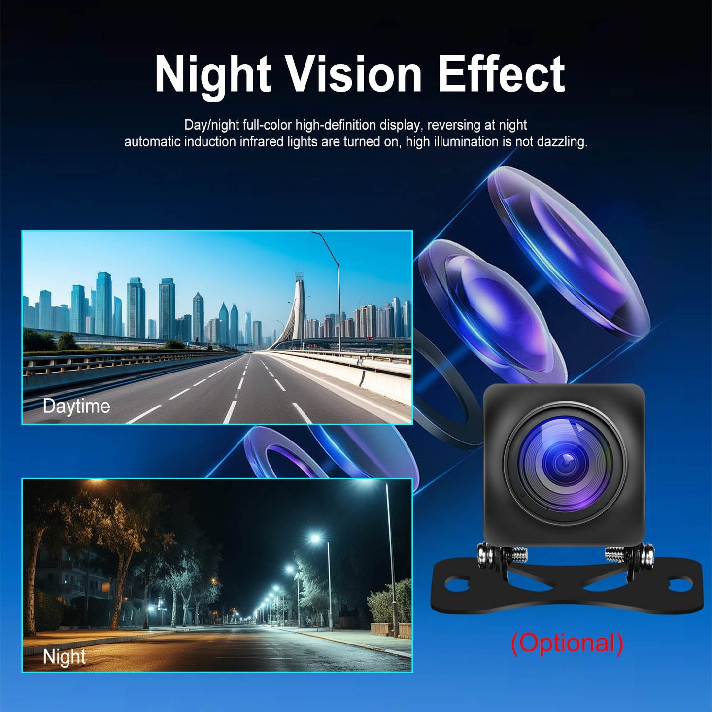 8" Touch Screen Apple CarPlay Android Auto Horizontal Vertical Switching Display