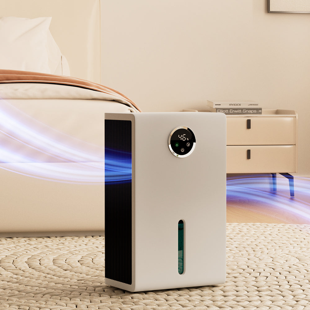 Dehumidifier 1000 sq.ft Dehumidifier for Home 2.8L Tank Quiet and Energy Saving Negative Ion Air Purification 7 Colors LED Light WithTouch Screen Portable Home Dehumidifier for Bedroom Bathroom Basement
