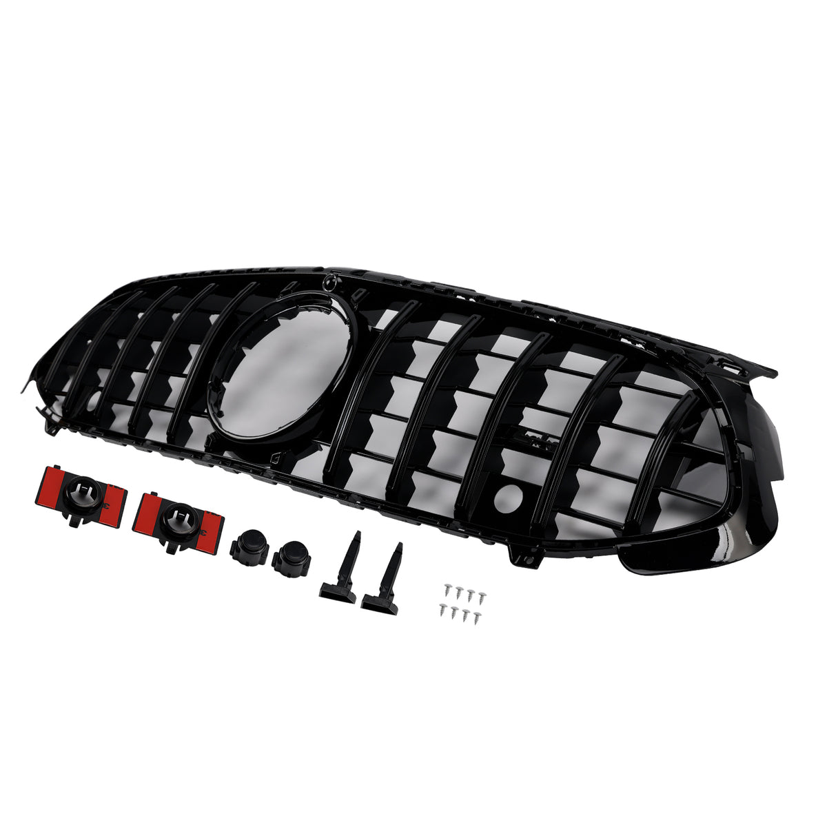 Gloss Black Front Grill Grille Fit Mercedes A-Class W177 A35 A180 2023-2025