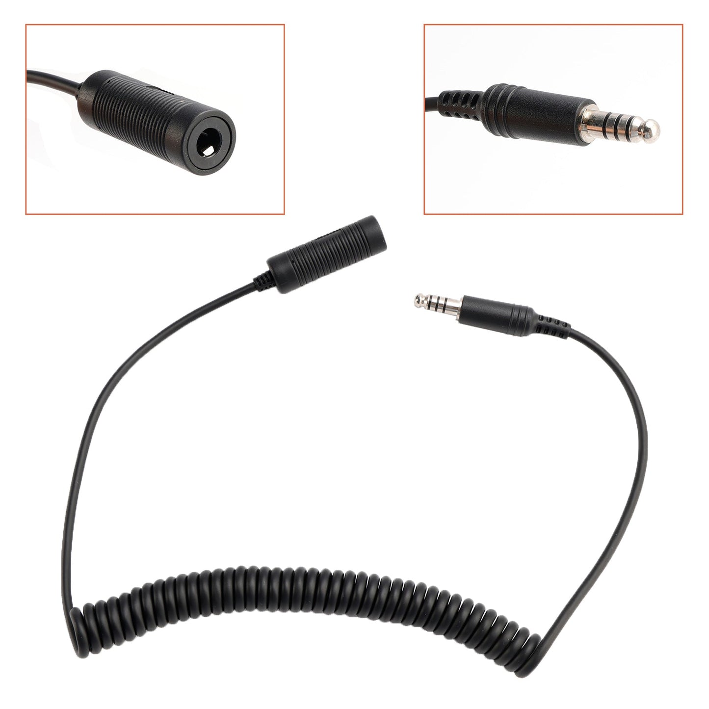 7.1mm Plug Extension Cable Tactical Headphone for TAC-SKY U-92A/U to U-174/U