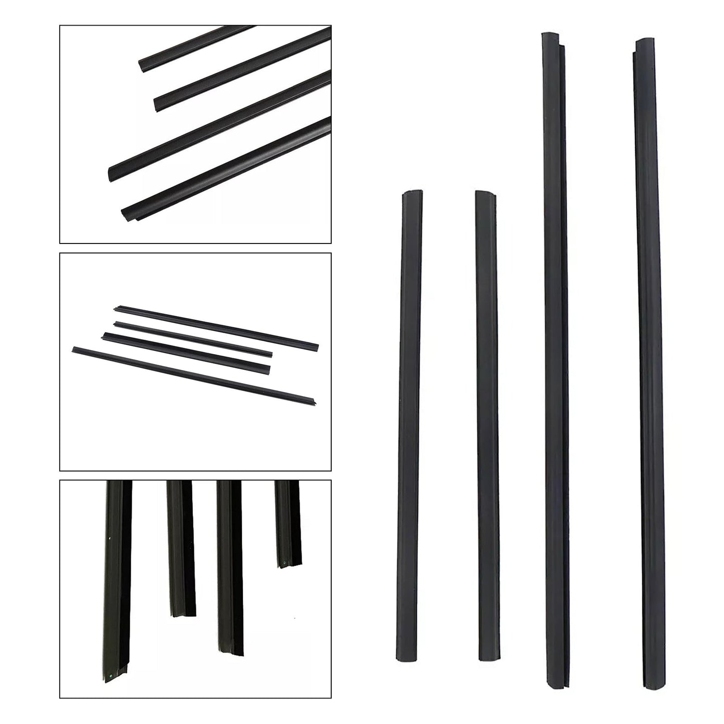 2008-2013 Honda Fit Jazz 4pcs Door Belt Weatherstrip Molding Seal