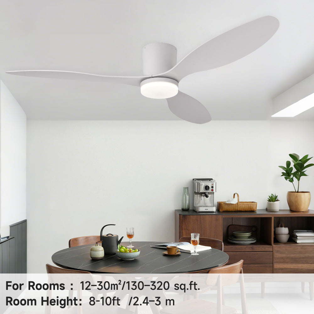52” Profile Ceiling Fans with Lights Remote/App Control