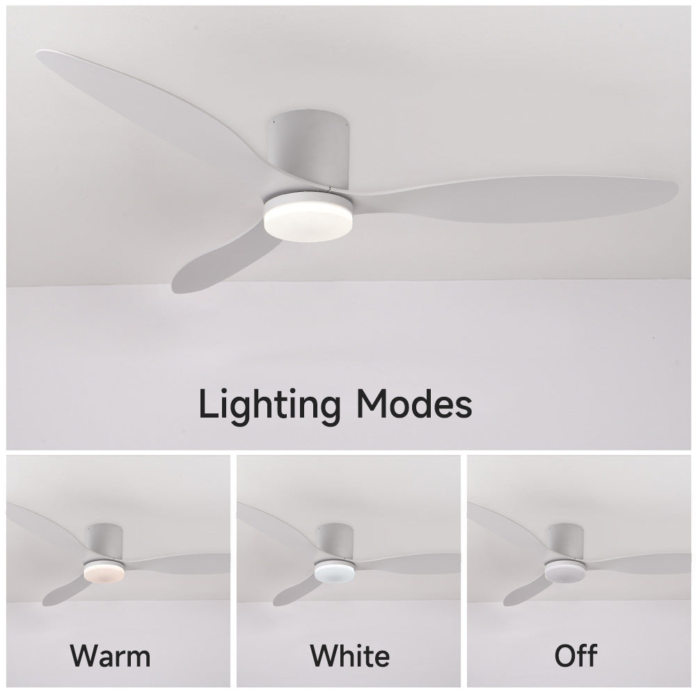 52” Profile Ceiling Fans with Lights Remote/App Control