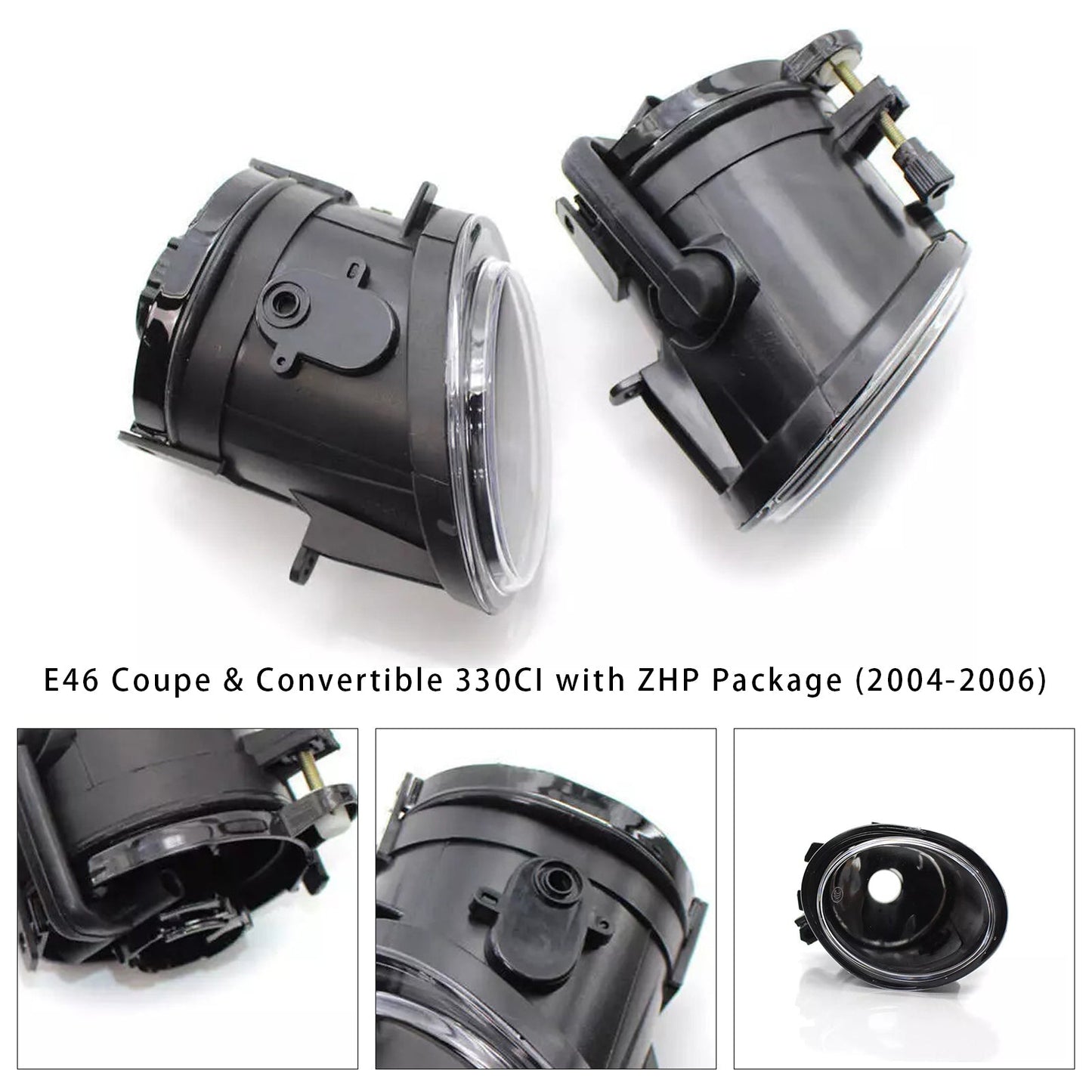 Pair Front Fog Light Lamps Without Bulbs For BMW E46 3 Series 2001-2006
