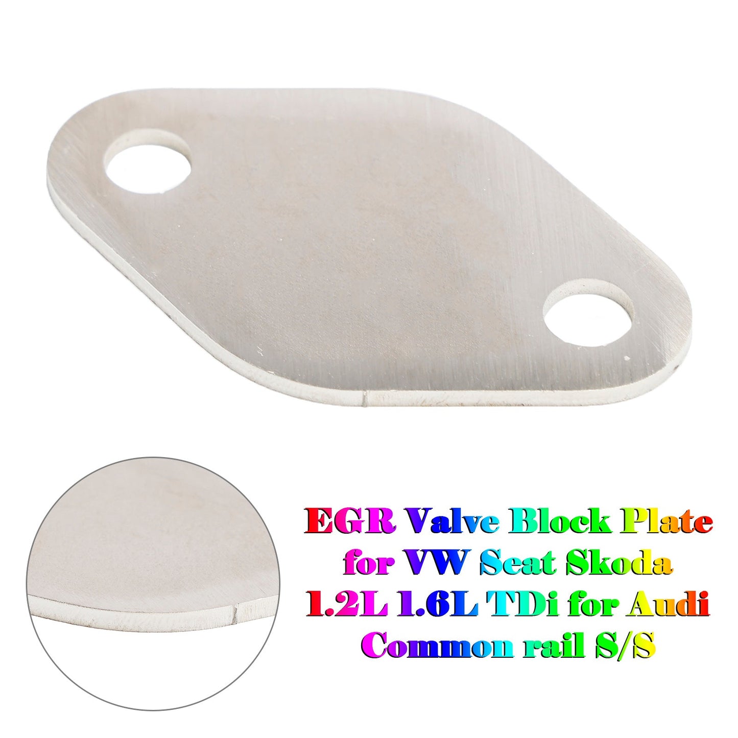 EGR Valve Block Plate for VW Seat Skoda 1.2L 1.6L TDi for Audi Common rail S/S