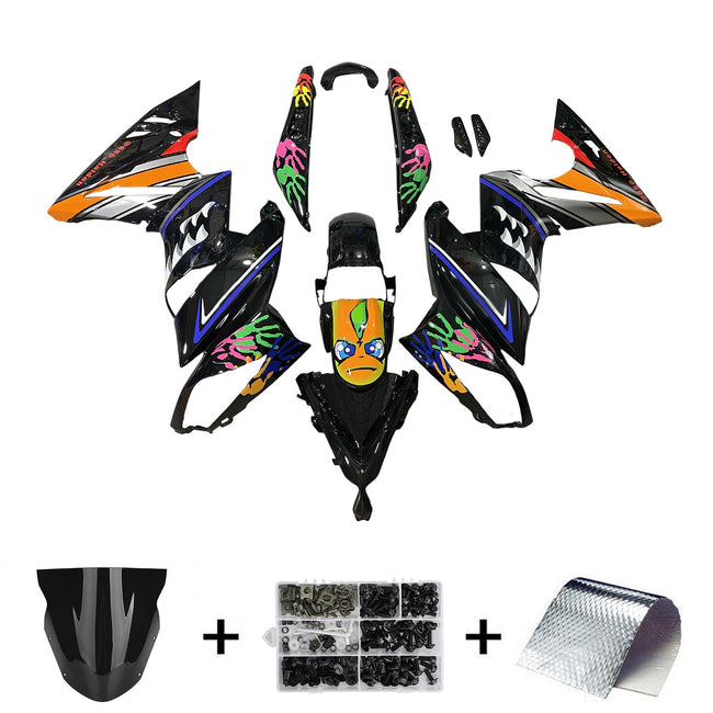 Injection Fairing Kit Plastic for Kawasaki Ninja650 ER-6F EX650 2009-2011