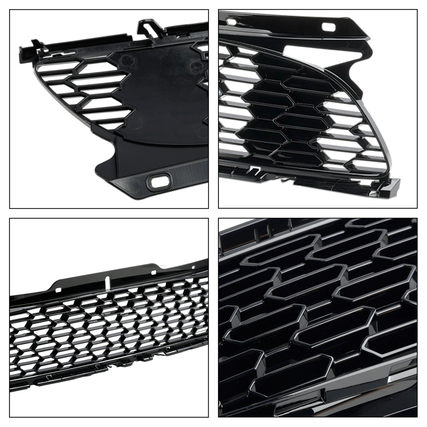 2012-2015 MINI R59 Cooper S &amp; JCW 2-Door Roadster Gloss Black Front Bumper Grill Grille