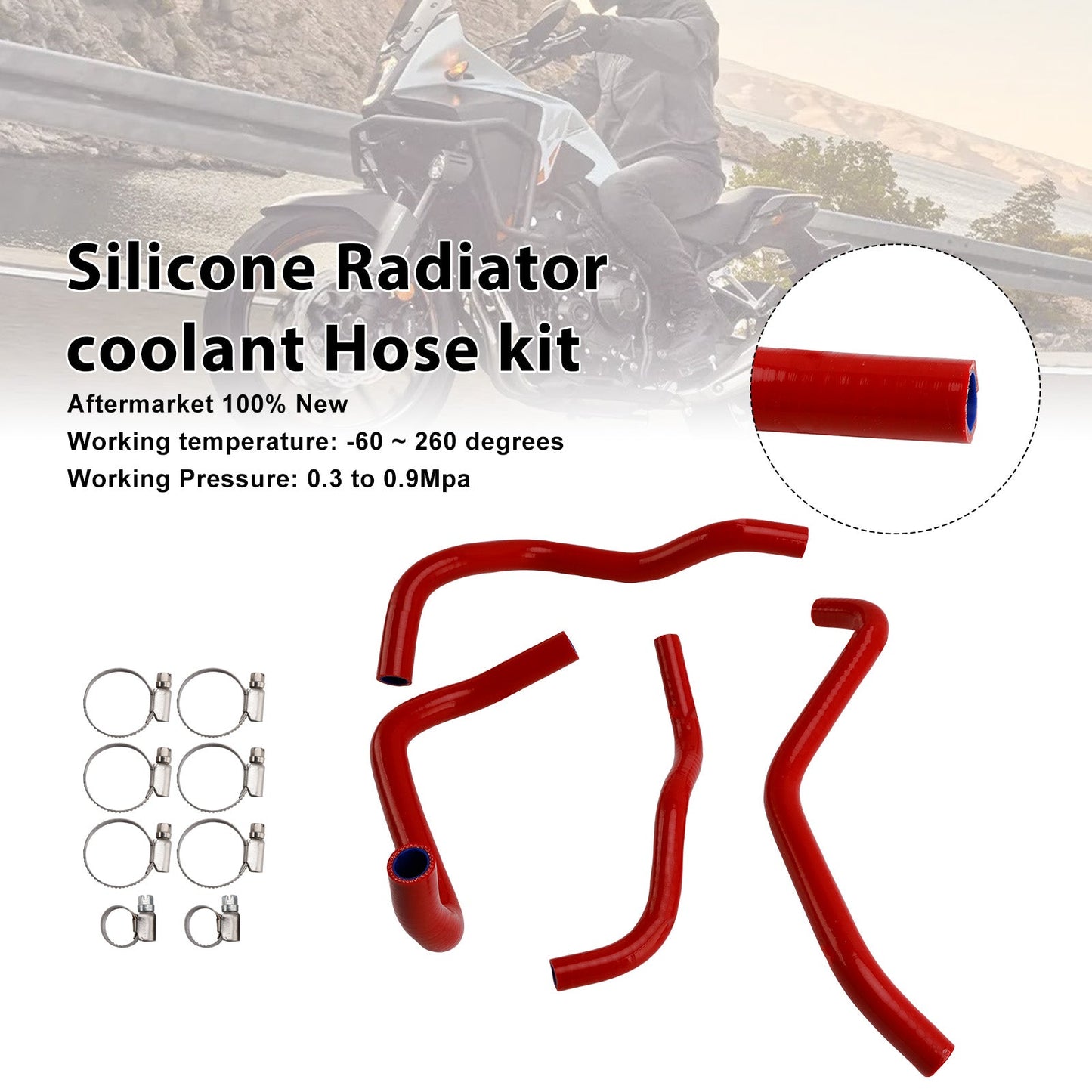 2024-2025 Honda NX400 NX500 Silicone Radiator coolant Hose