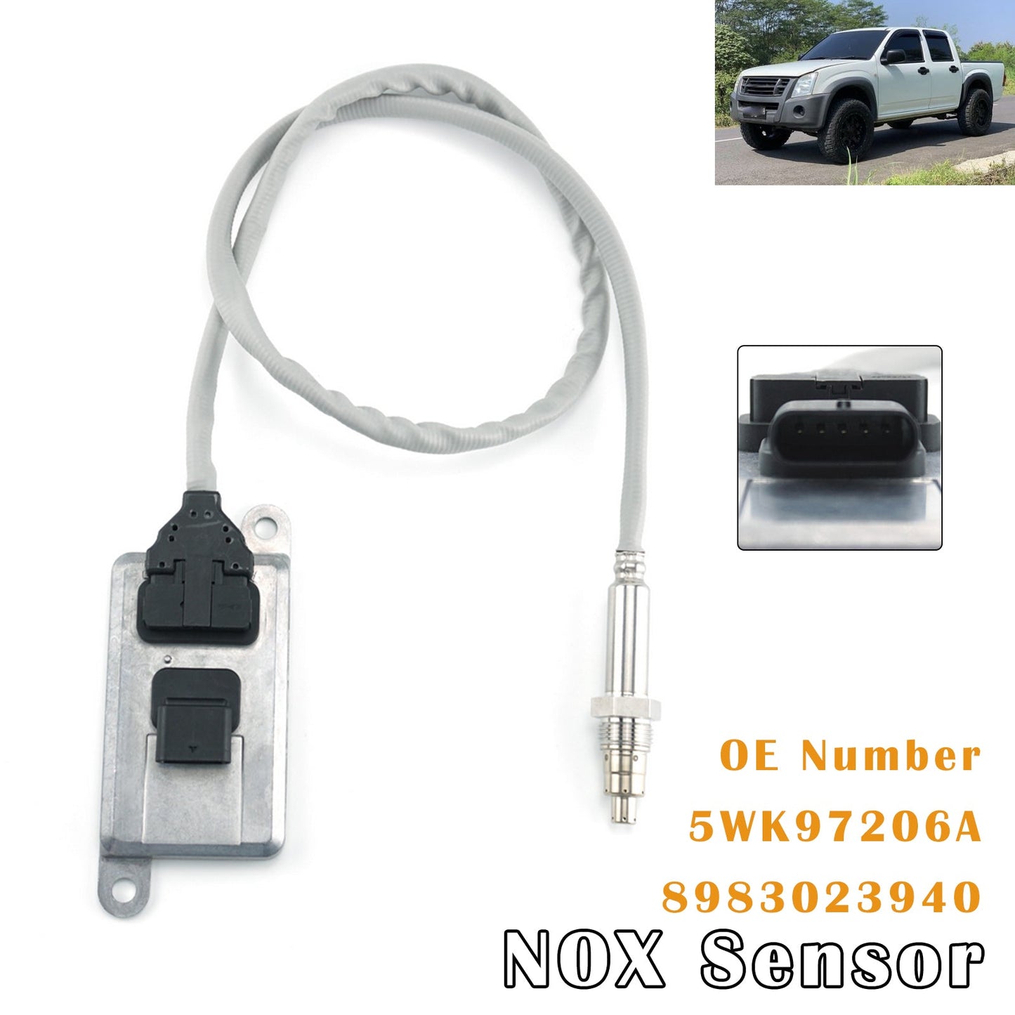 For ISUZU D-MAX I 2007.01-2012.06 2.5 DiTD 4x4 Nitrogen Oxygen NOX Sensor 5WK97206A