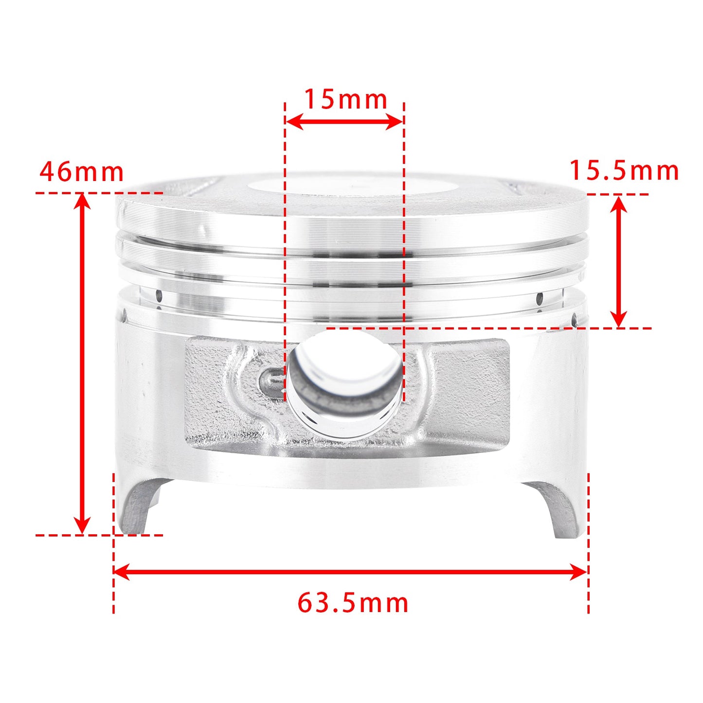 200cc Cylinder Barrel Kit For Zongshen Loncin Kinroad CG200 Chinese ATV Quad 4T