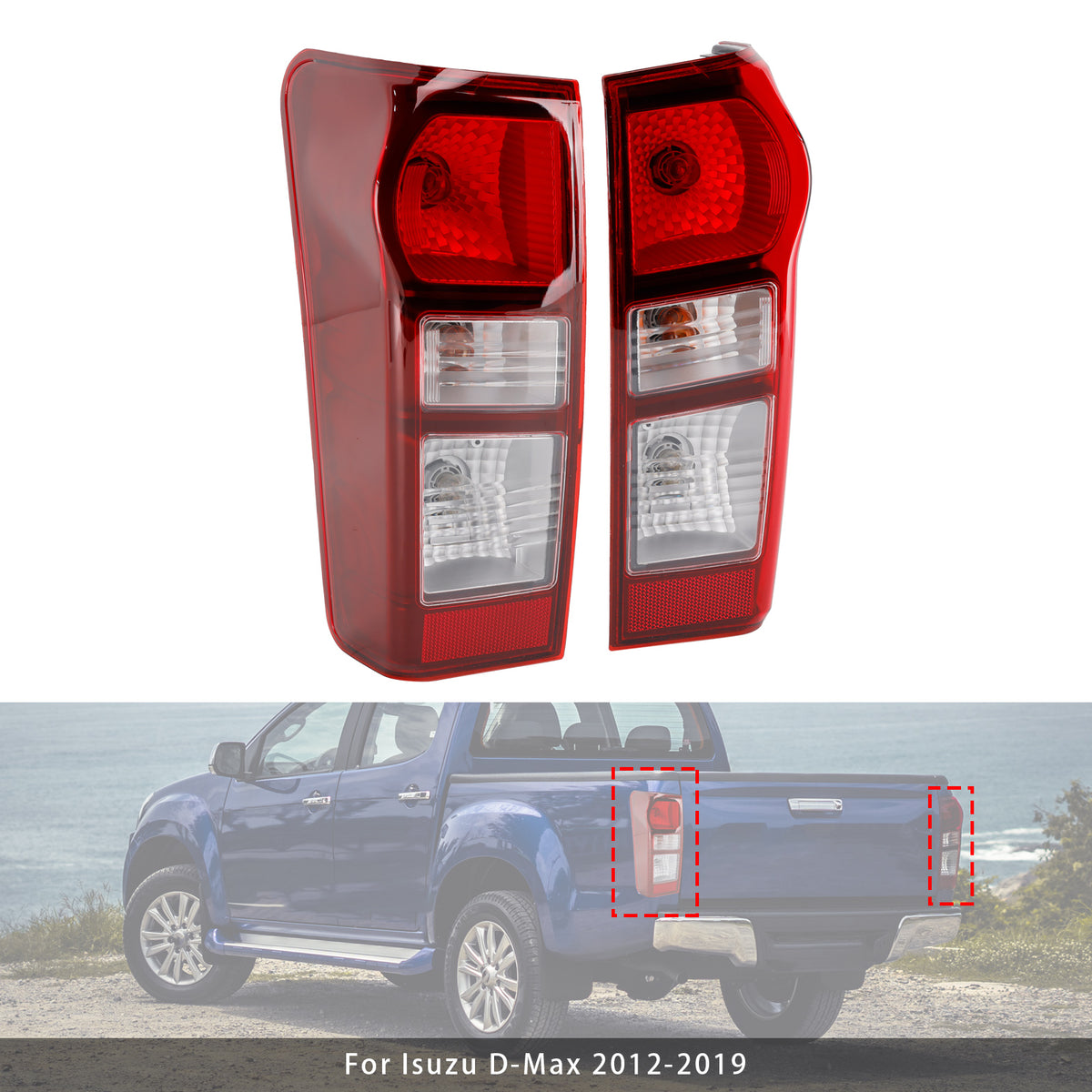 Rear Left+Right Tailight For Isuzu D-Max 2012-2019