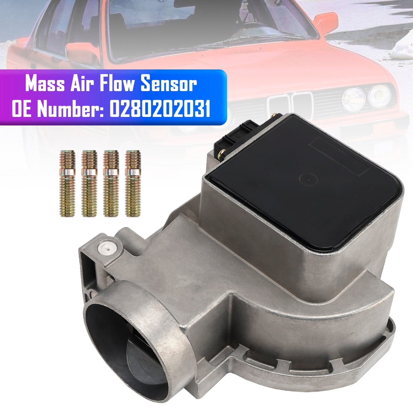 1983-1987 BMW 5' (E28) 520i 92-95 kW / 125-129 PS Mass Air Flow Sensor 0280202031 13621284407