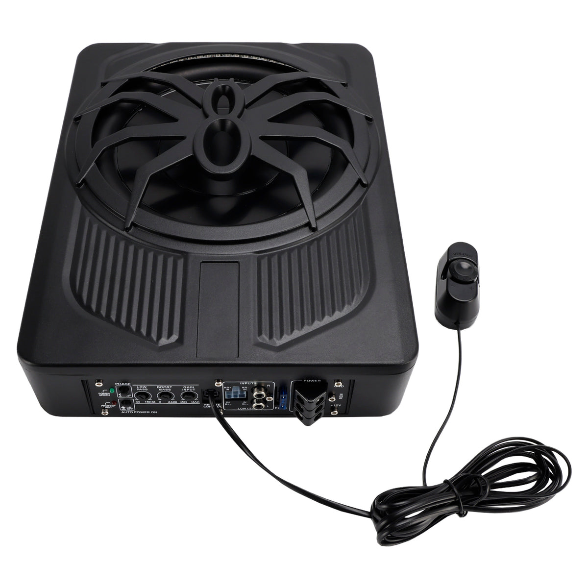 1200W Car Subwoofer 10" 12V Slim Under Seat Powered Car Subwoofer APP Control