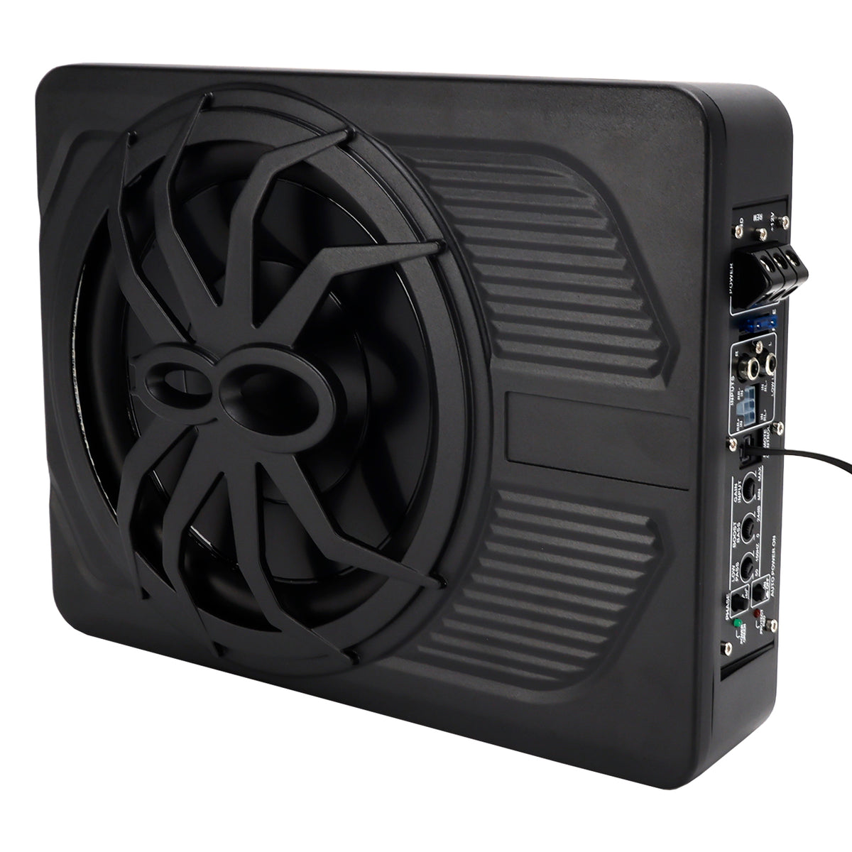 1200W Car Subwoofer 10" 12V Slim Under Seat Powered Car Subwoofer APP Control