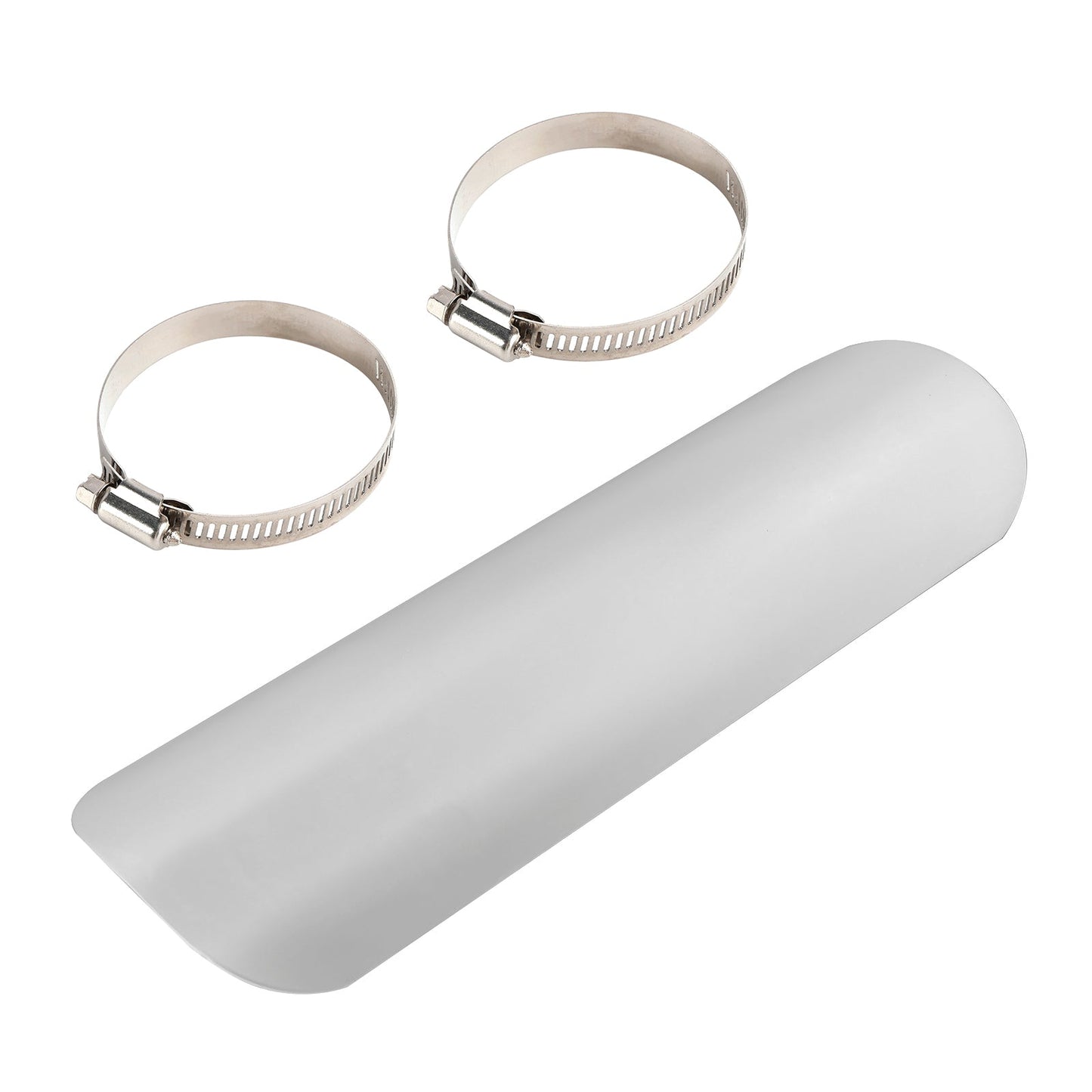 Steel Exhaust Muffler Pipe Heat Deflector Cover Chromeb For Motorcycle Scooter BlackD