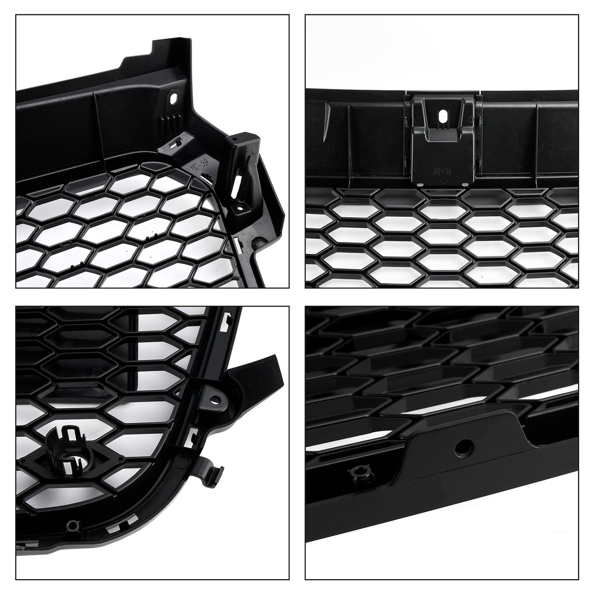 Gloss Black Front Honeycomb Bumper Grill Grille Fit Audi A1 S1 2010-2014