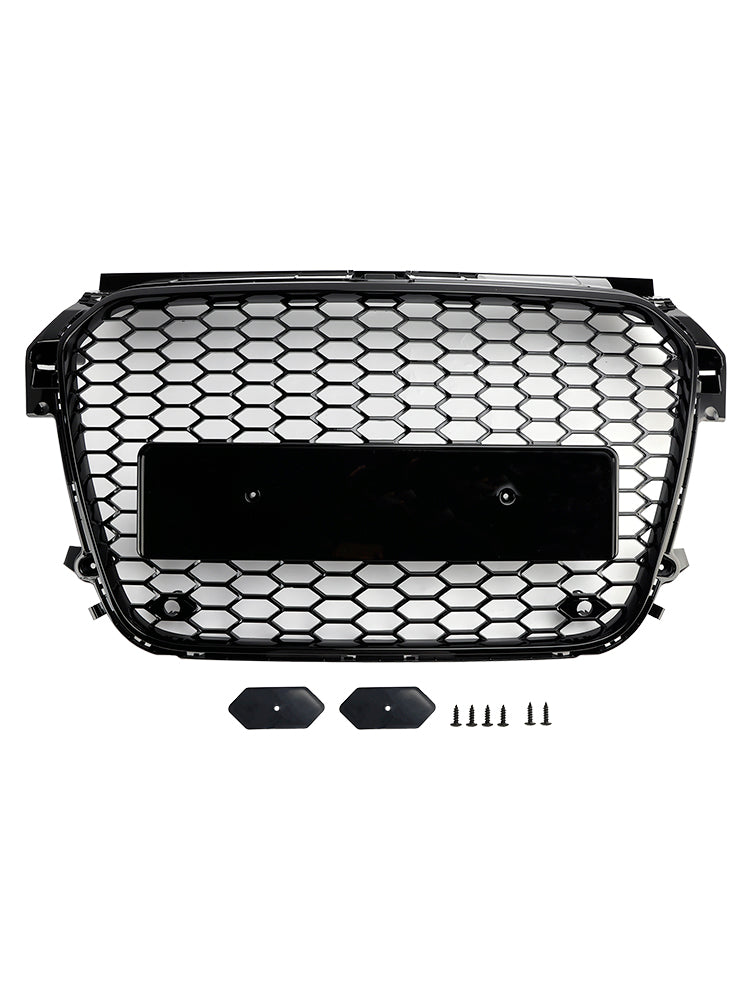 Gloss Black Front Honeycomb Bumper Grill Grille Fit Audi A1 S1 2010-2014