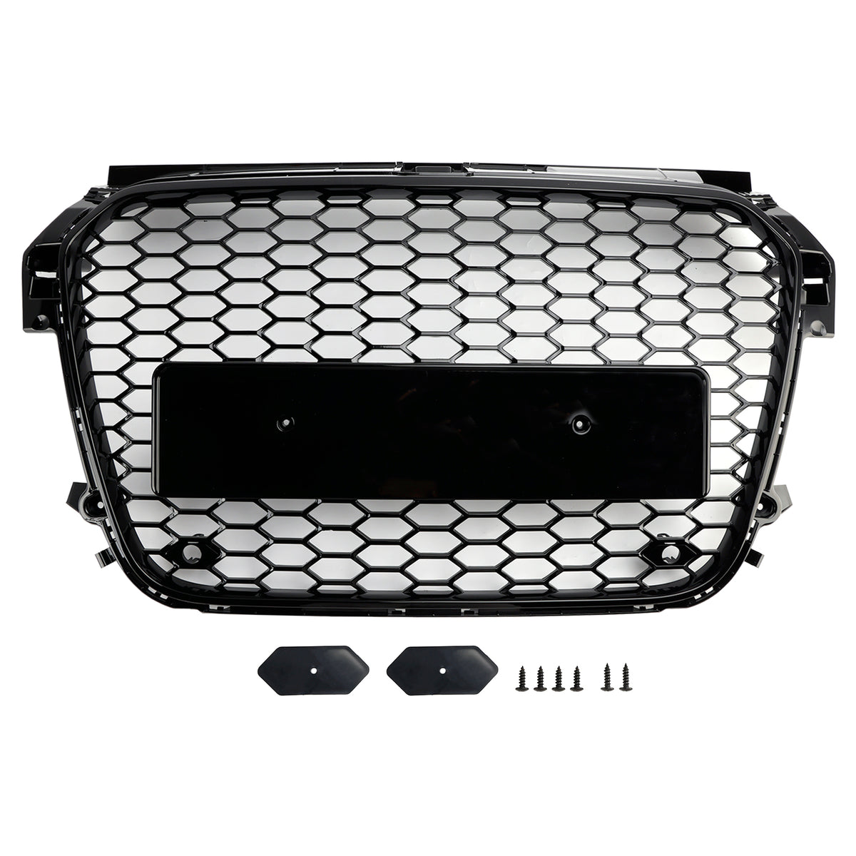 Gloss Black Front Honeycomb Bumper Grill Grille Fit Audi A1 S1 2010-2014