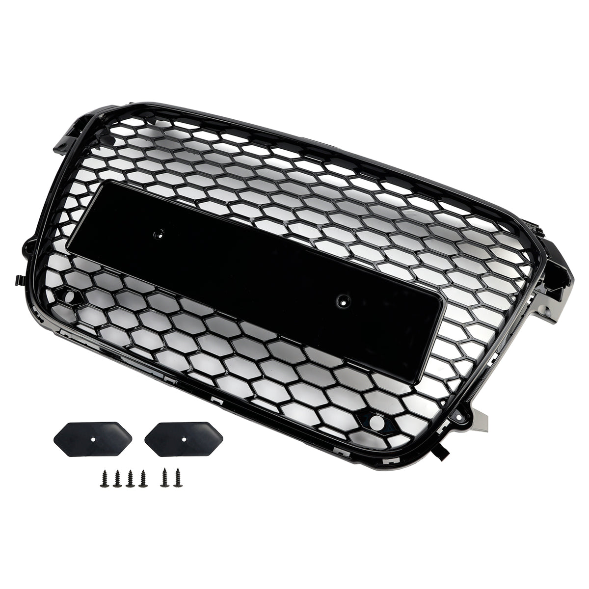 Gloss Black Front Honeycomb Bumper Grill Grille Fit Audi A1 S1 2010-2014