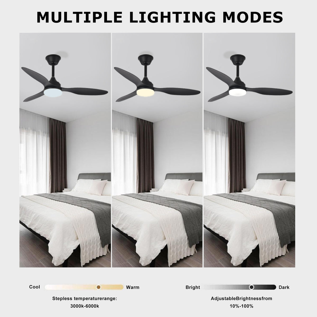 42" Pendant Ceiling Fan with Light