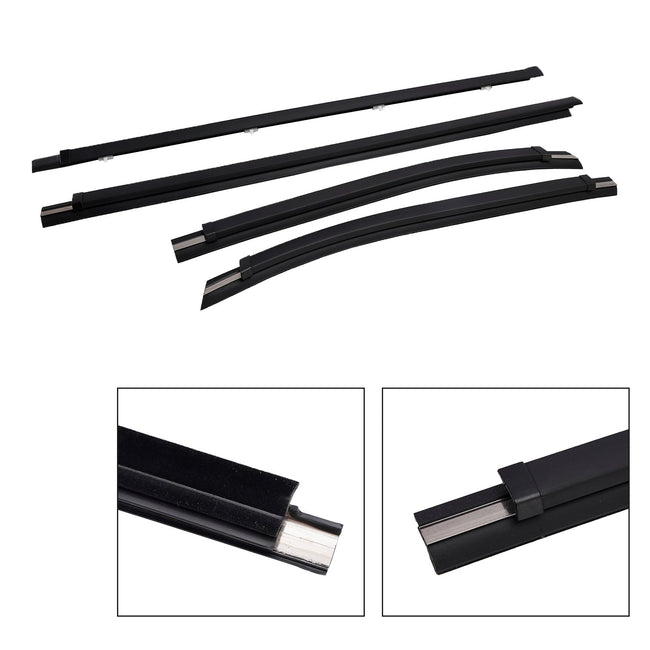 2000-2004 Toyota Tacoma 4pcs Front Door Window Belt Weatherstrip KT2023