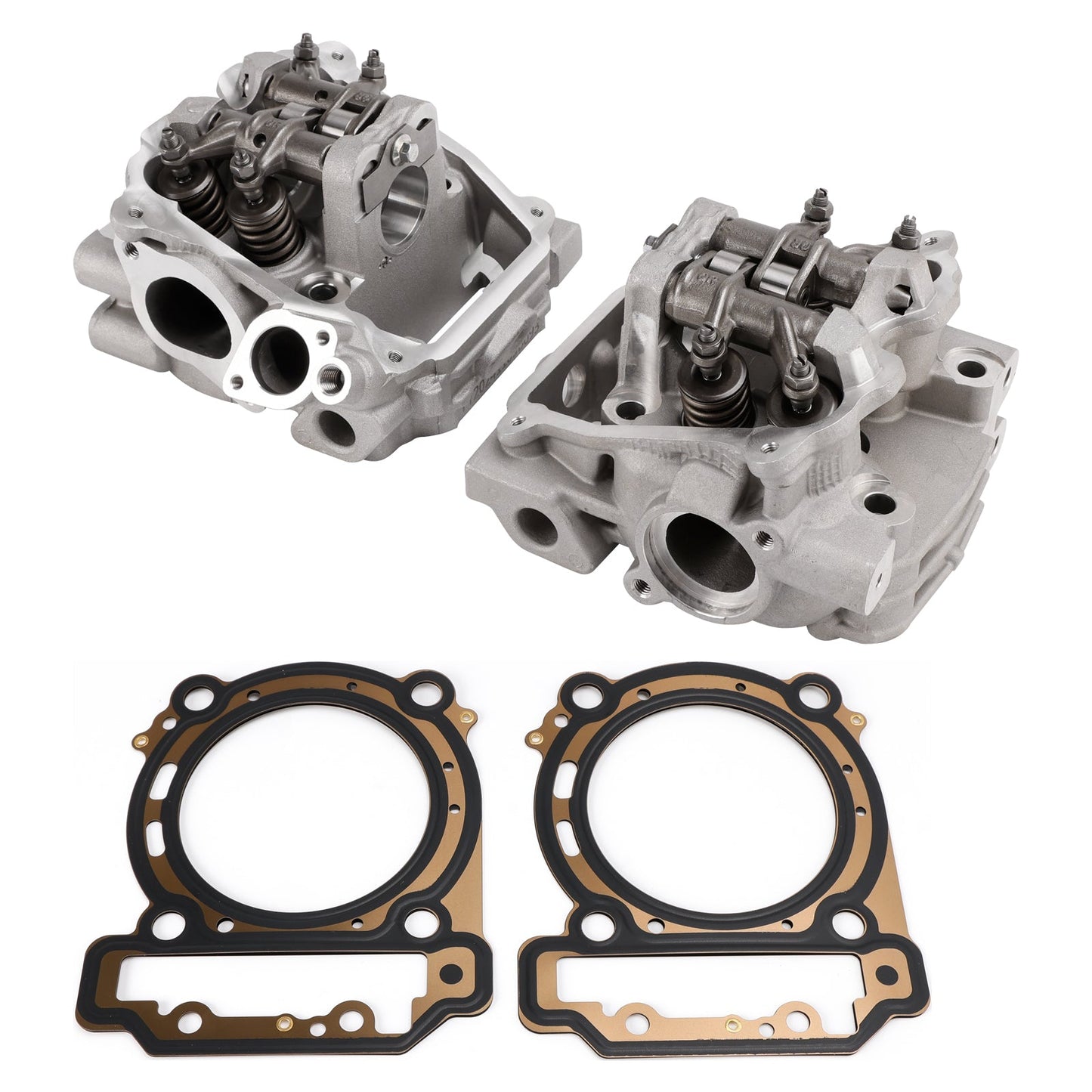 2006 Bombardier Outlander Max 650 4x4 EFI HO Cylinder Head Valves Top End Front And Rear 420613532 420613534