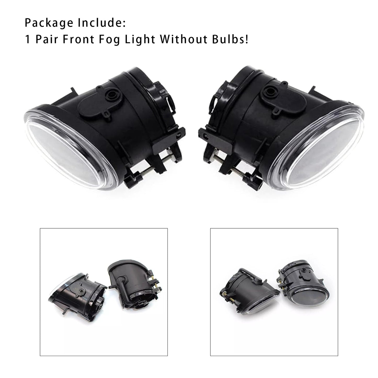 Pair Front Fog Light Lamps Without Bulbs For BMW E46 3 Series 2001-2006