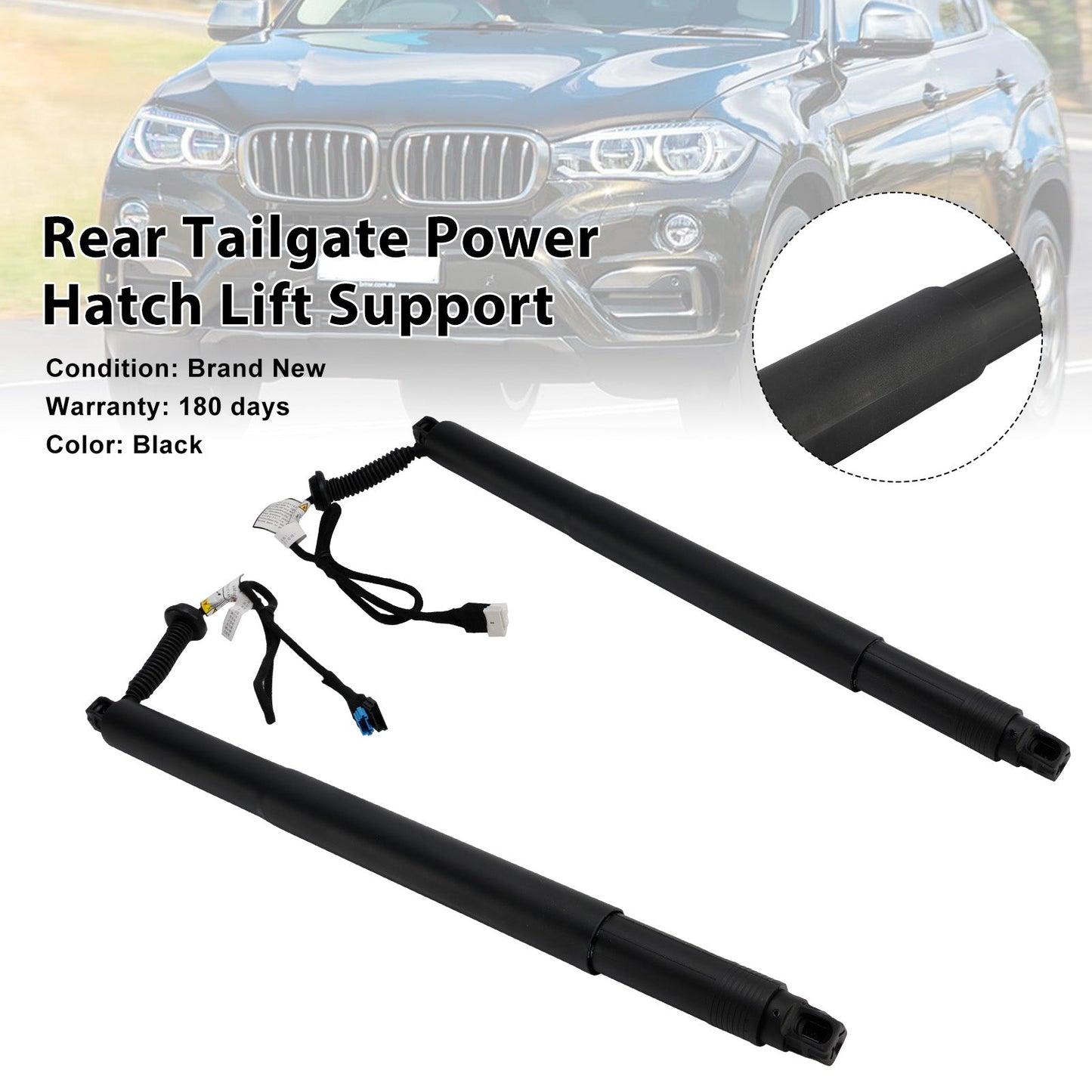 2014-2019 BMW X6 F16 F86 SUV xDrive 35i 2979ccm 326HP 240KW (Petrol) 2PCS Tailgate Power Lift Support 51247434043 51247434044