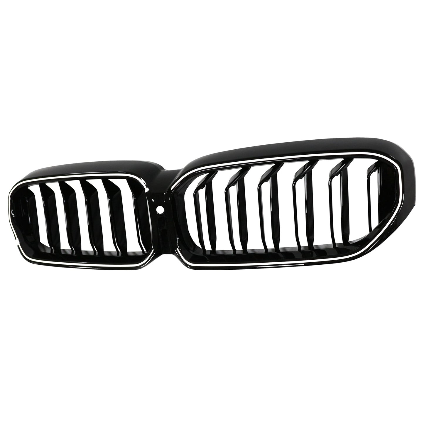 2021-2024 BMW 5 Series G30 G38 Double Slat Front Kidney Grille Gloss Black
