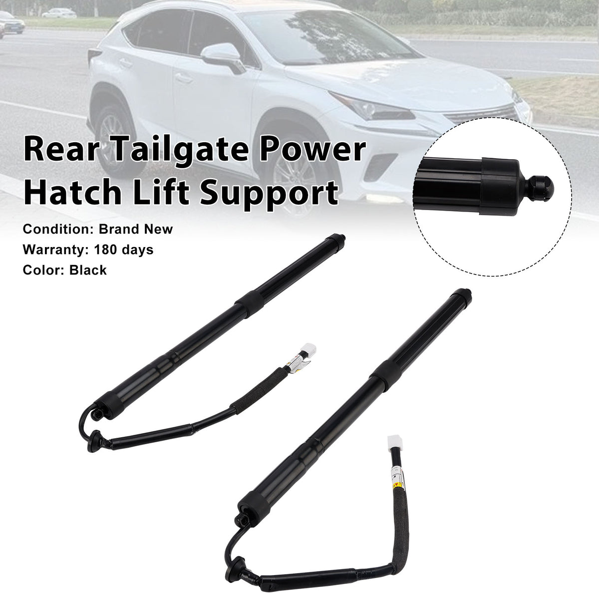 Left + Right Tailgate Gas Struts 68910-79017 Fit Lexus NX200t NX300h 2018-2021
