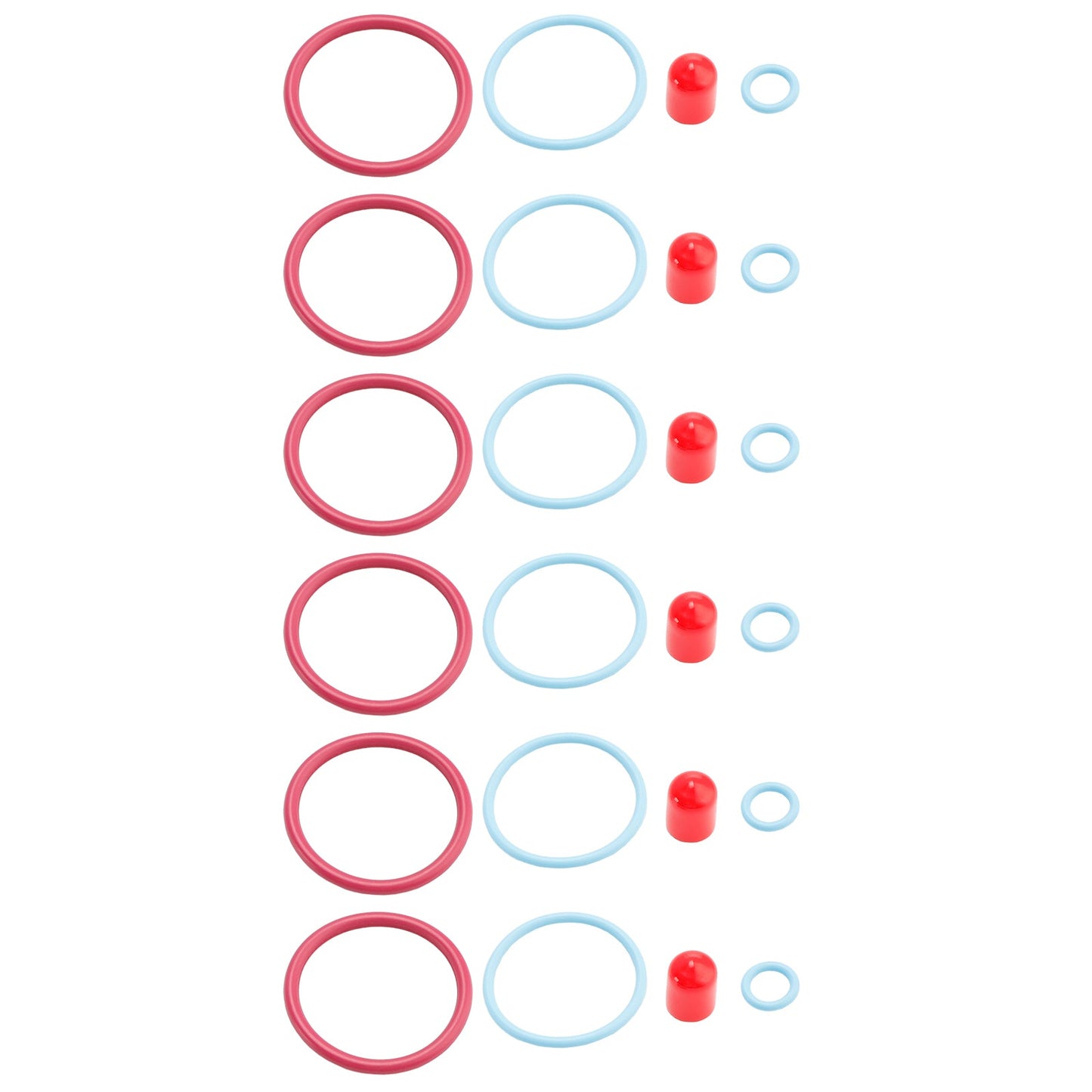 CAT C15/3406E External 6PCS Fuel Injectors Seal O-Ring Kit Fit Caterpillar 2481394 248-394 189-5390 1895390