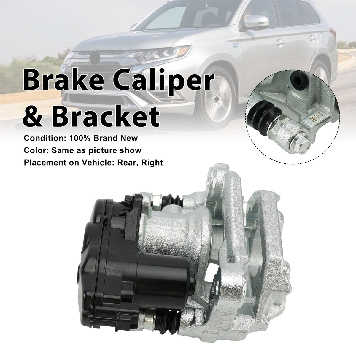 Rear Right Brake Caliper 4605C044 Fit Mitsubishi Outlander MK3 2013-2021 w/Motor