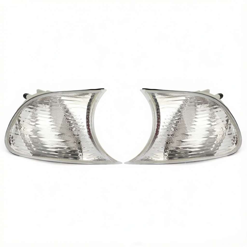 Pair Left+Right Corner Lights Turn Signal Lamps For BMW E46 2 Doors 1998-2001