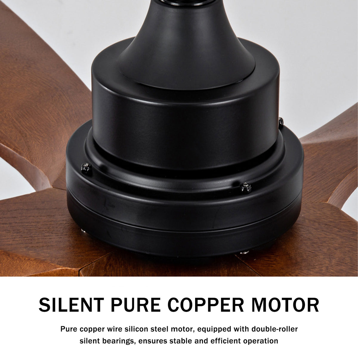 Quiet 60" Ceiling Fan Light