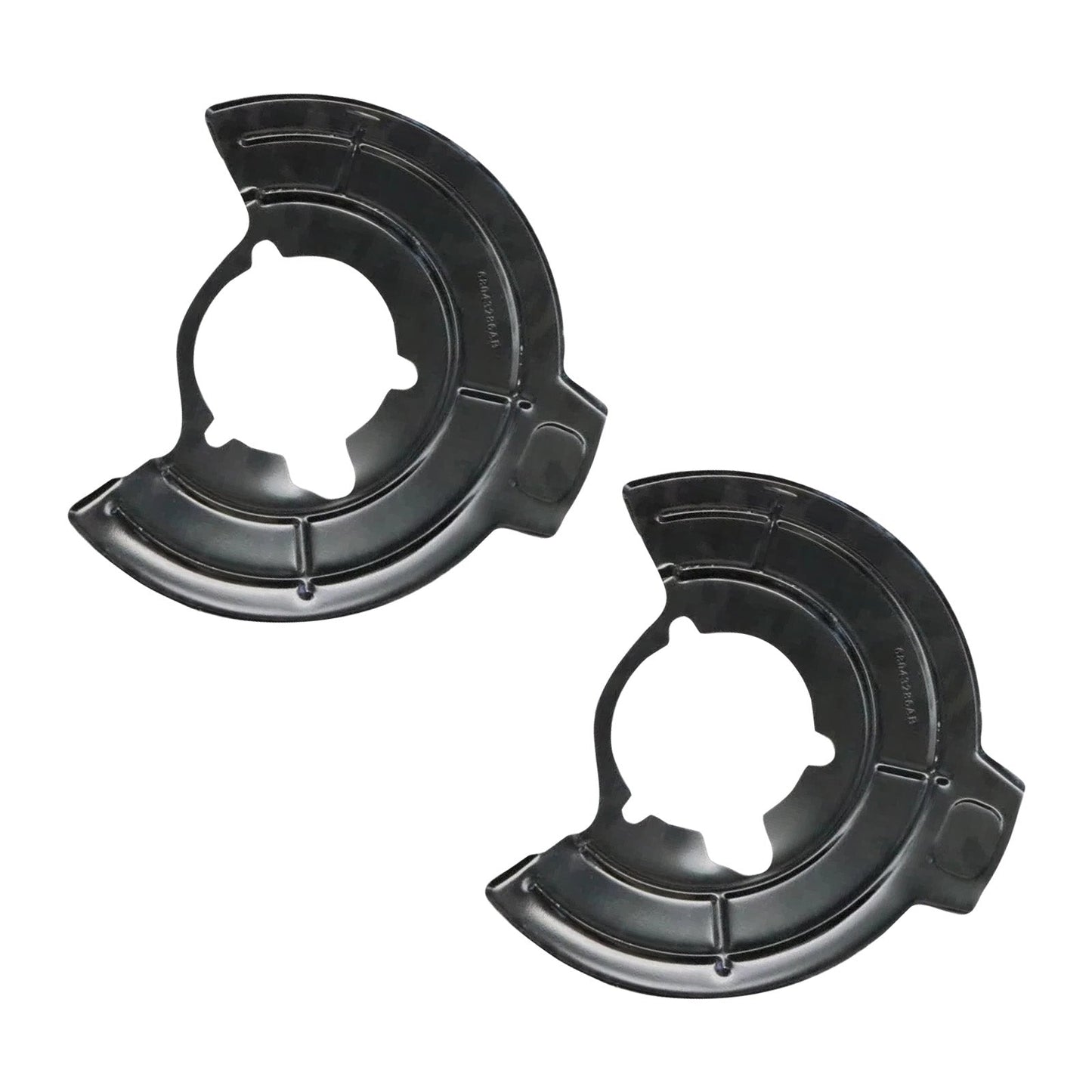 Left & Right Brake Dust Shield 68043286AB Fit Jeep Wrangler JK 2007-2018 Black