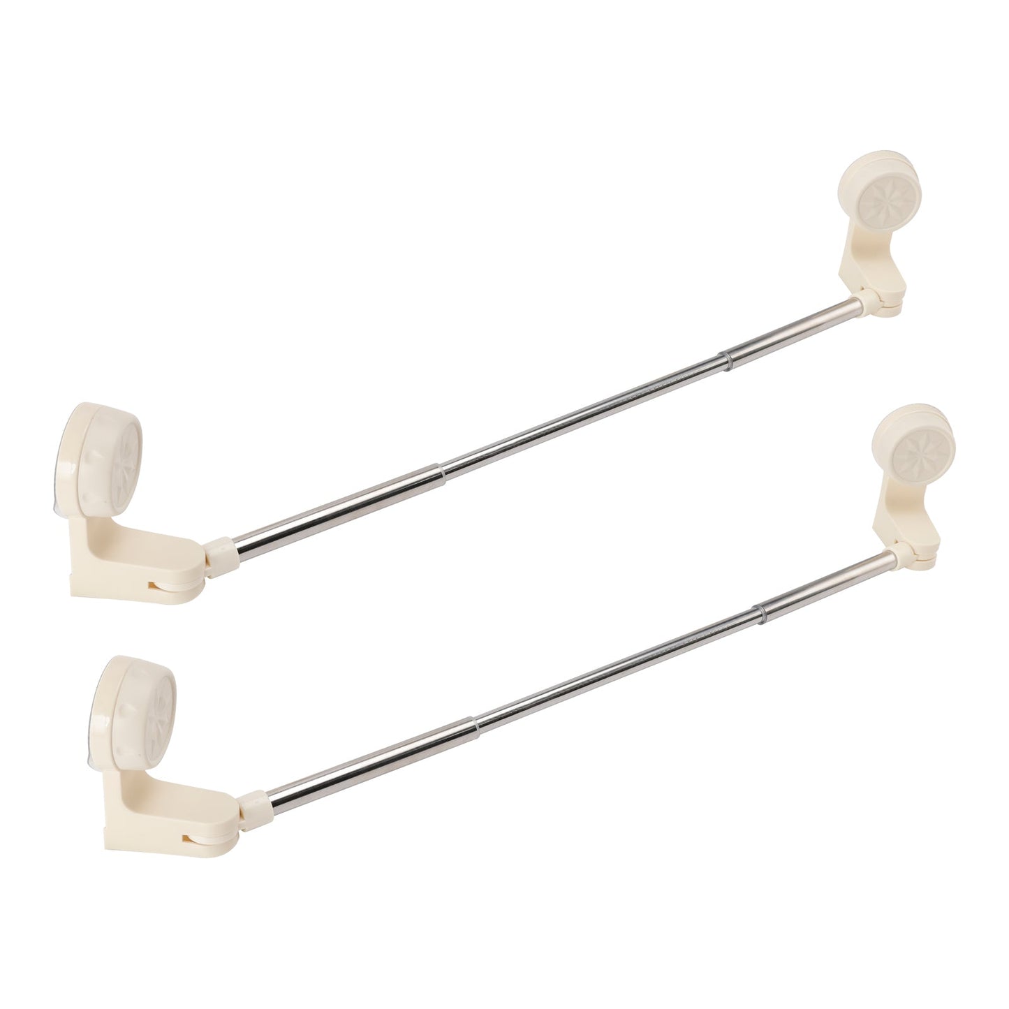 2x RV Shower Corner Storage Bar Adjustable Stainless Steel Rod 11.8-23.6 inches