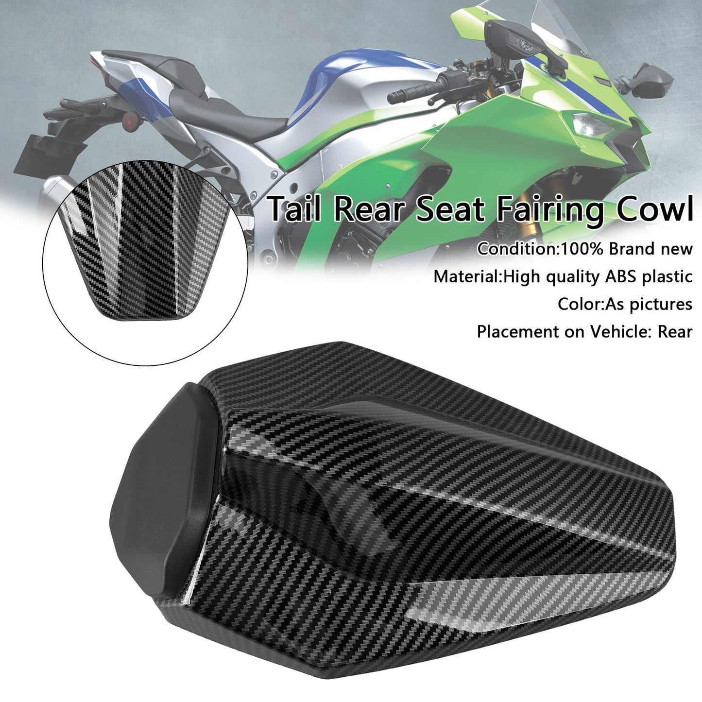 2016-2025 Kawasaki ZX10R ZX-10R Racing Tail Rear Seat Fairing Cowl